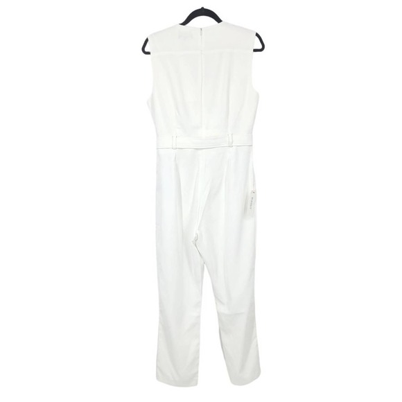 Bardot Faux Wrap Zalia Jumpsuit In Ivory Sz 10 - Picture 3 of 6